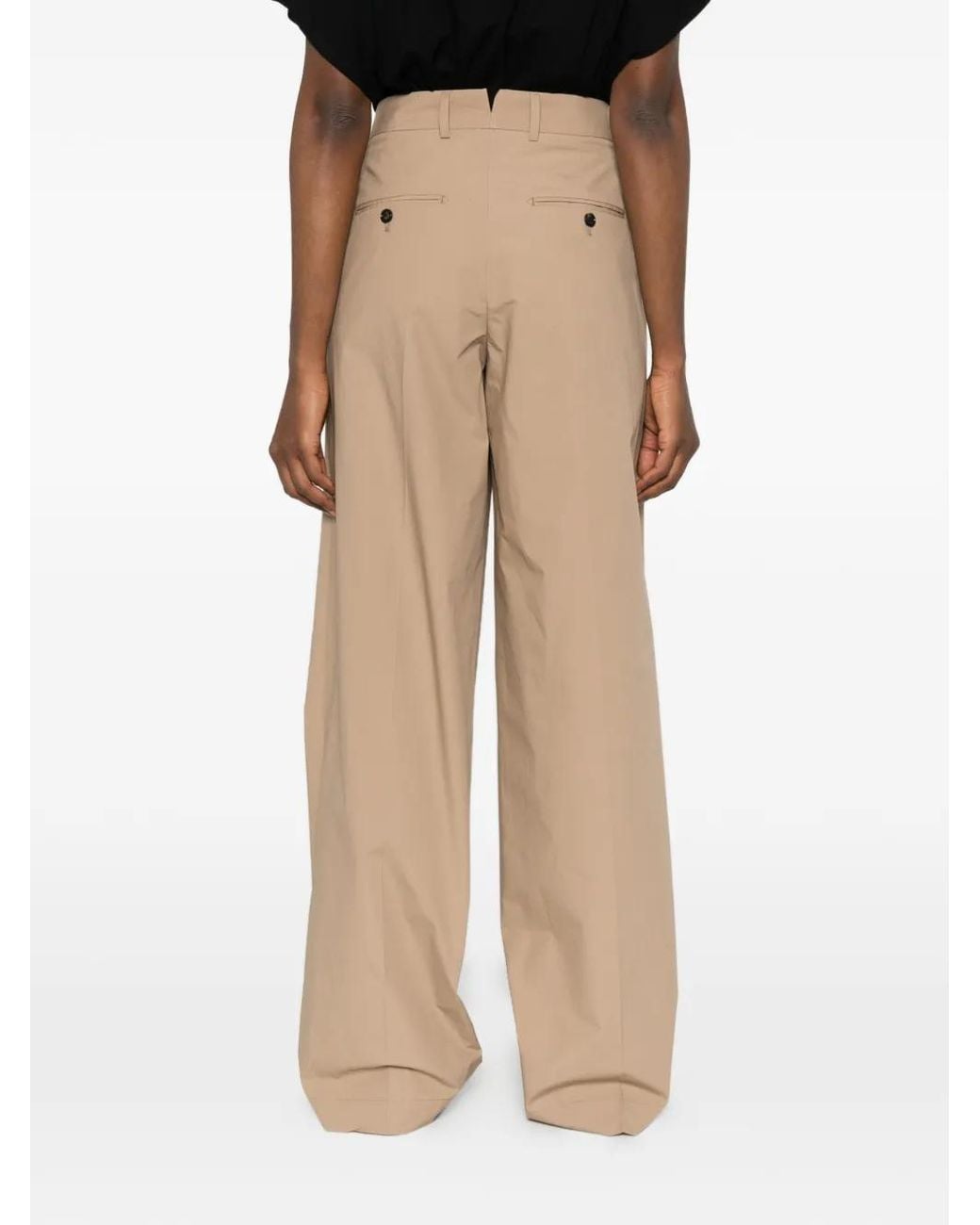 Cellar Door Natural Wendy Pleated Trousers