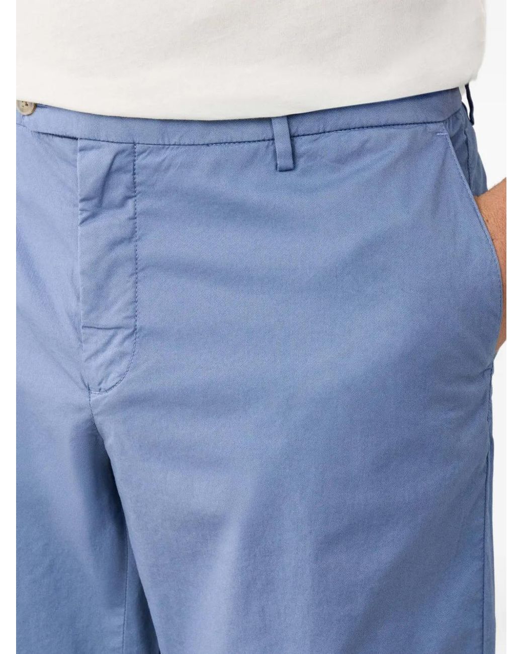 Hackett Blue Kensington Slim-Fit Shorts for men