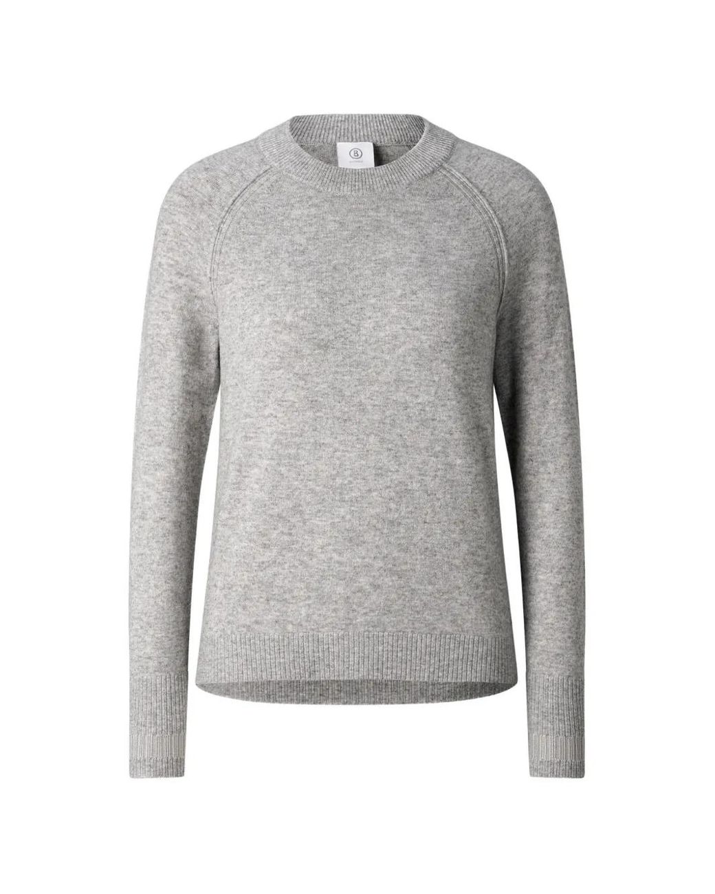 Bogner Gray Vanessa Logo-Plaque Sweater