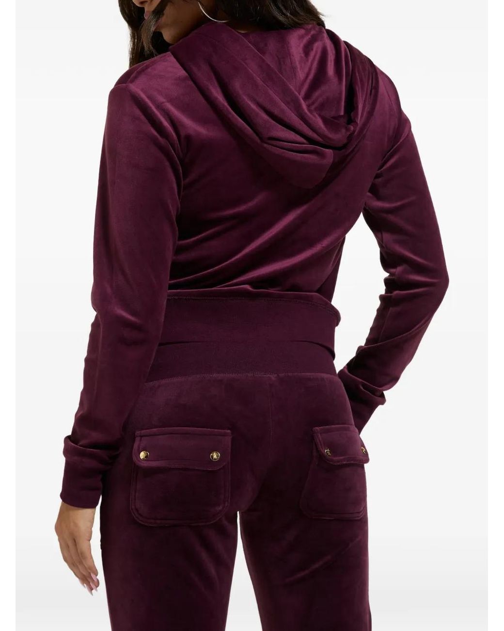 Juicy Couture Purple Robertson Velour Hoodie
