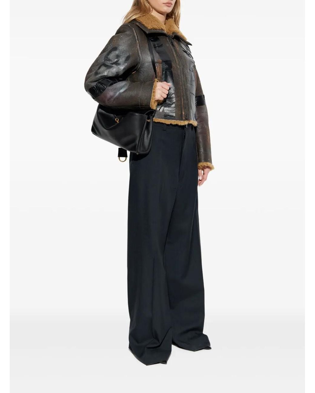 Balenciaga Black Leather Jacket