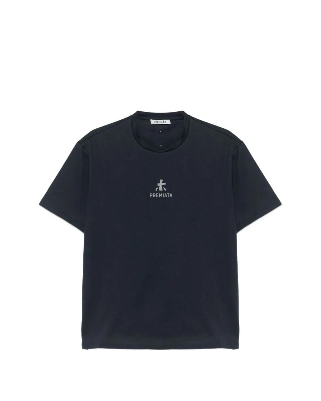 Premiata Blue Logo-Print Crew-Neck T-Shirt for men