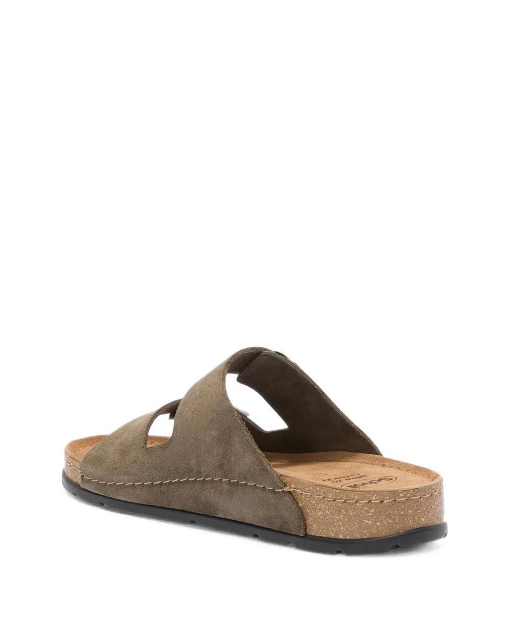 Scholl Brown Bora Buckle-Fastening Sandals for men