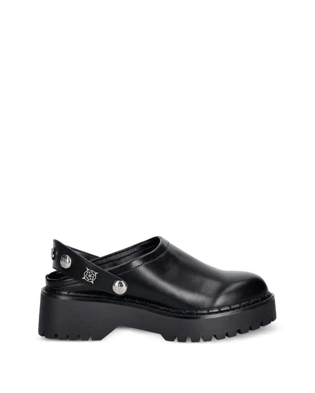 Guess Black Studded Platform Clogs