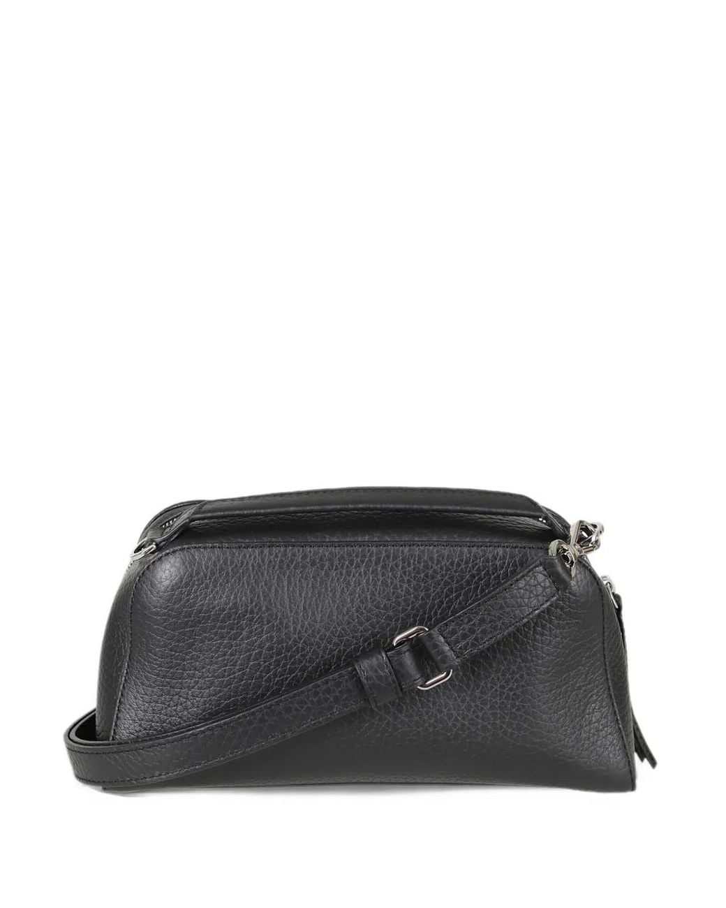 Orciani Black The Address 26 Soft Logo-Plaque Tote Bag