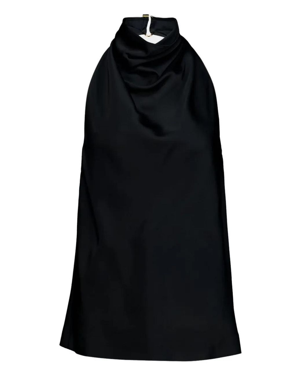 Stella McCartney Black Halterneck Satin Top