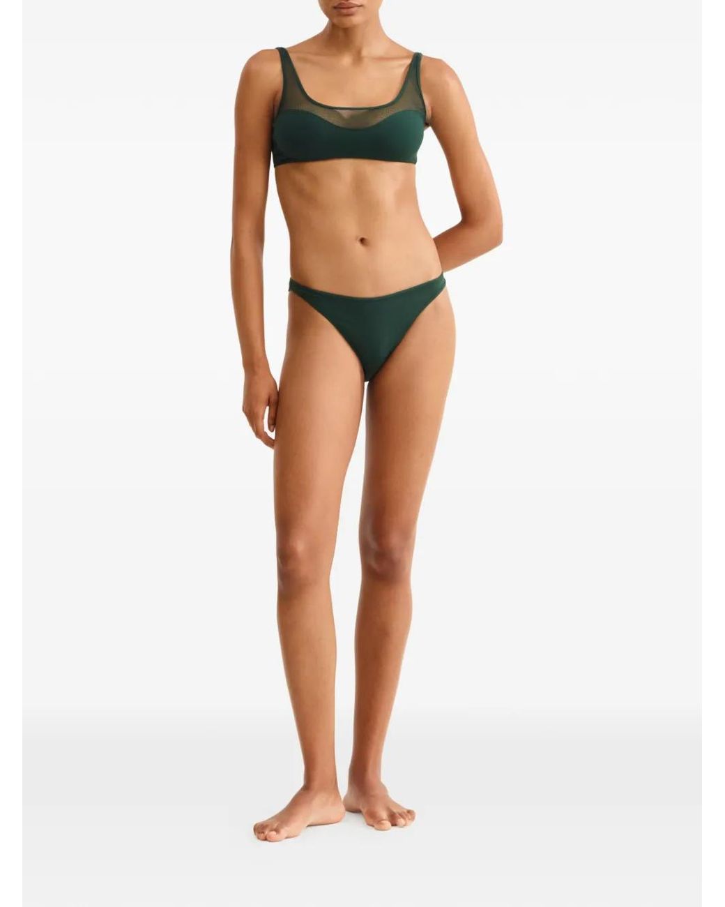 Eres Green Crescendo Bikini Top
