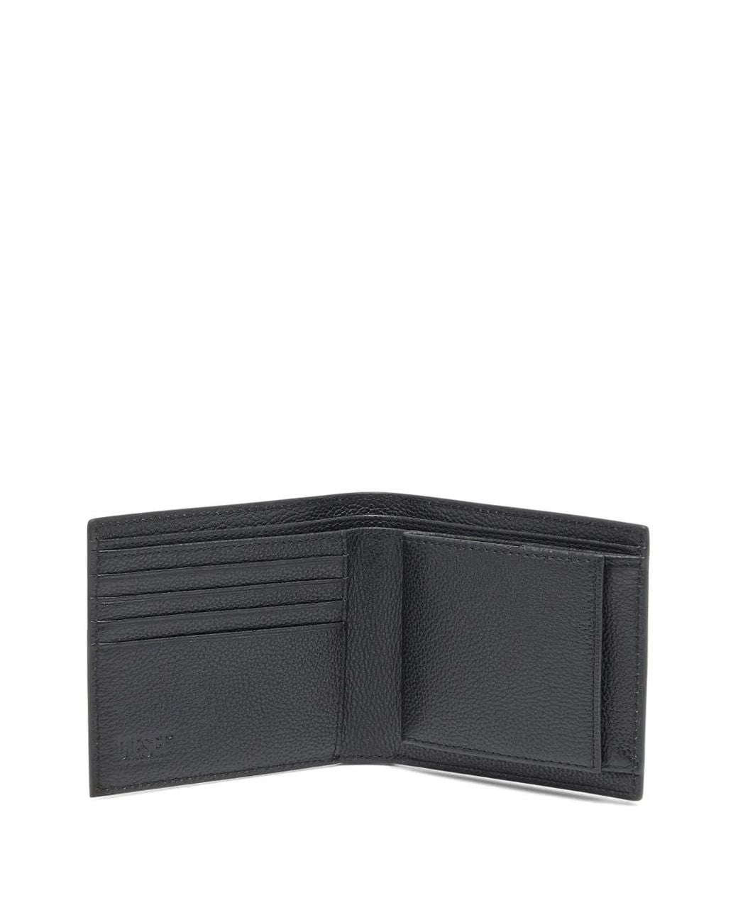 DIESEL Gray 1Dr 2.0 Bi-Fold Coin 3D Wallet for men