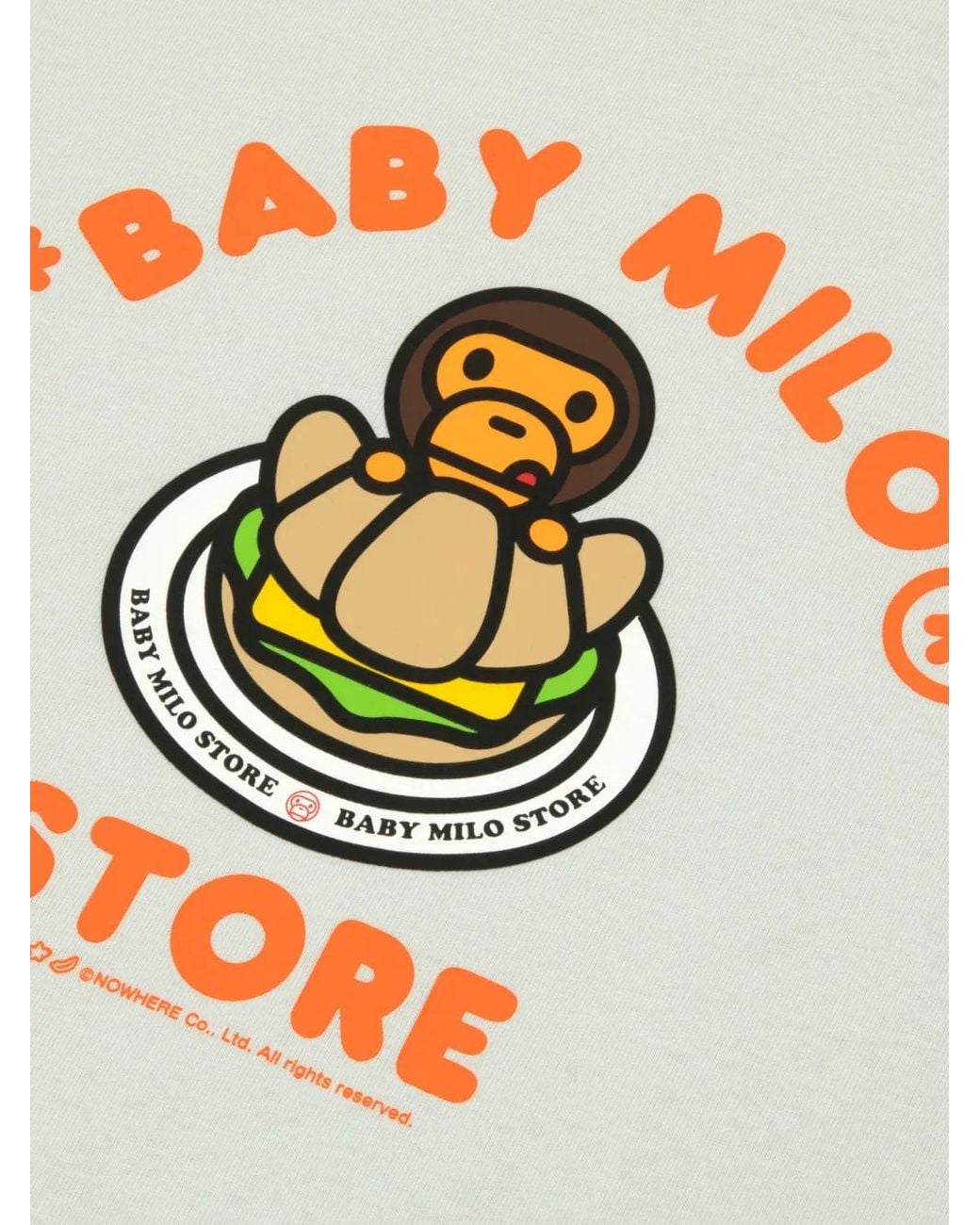 *BABY MILO® STORE BY *A BATHING APE® White Graphic-Print T-Shirt