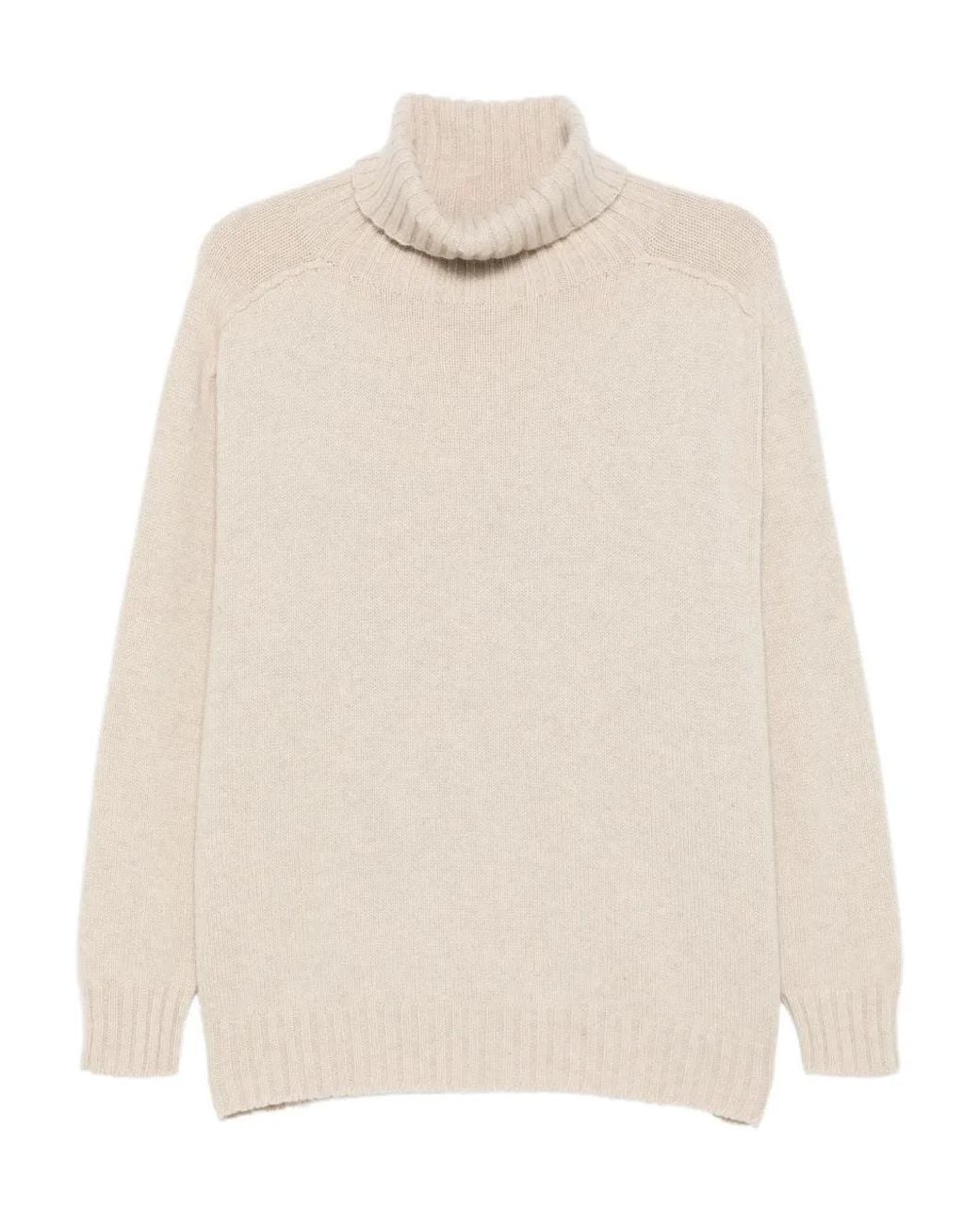 Bompard White V-Ausschnitt-Pullover Mit Raglanärmeln