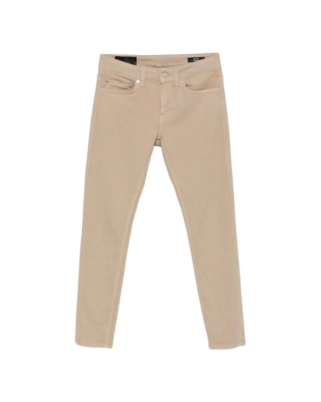 Dondup Natural Logo-Plaque Slim-Fit Jeans