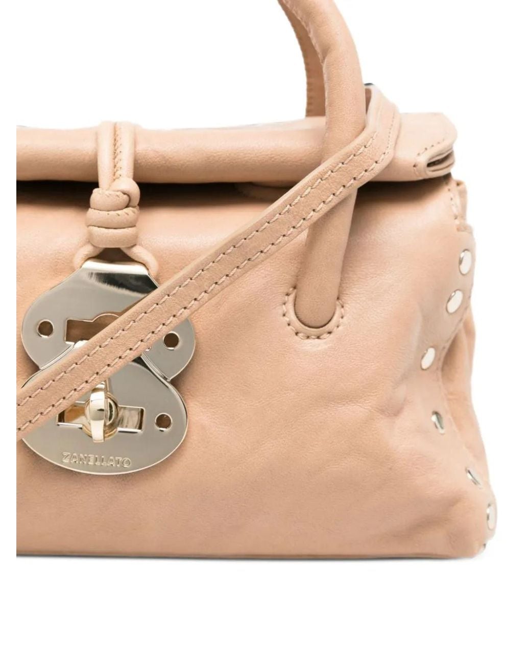 Zanellato Natural Dotta Officina Baby Leather Tote Bag