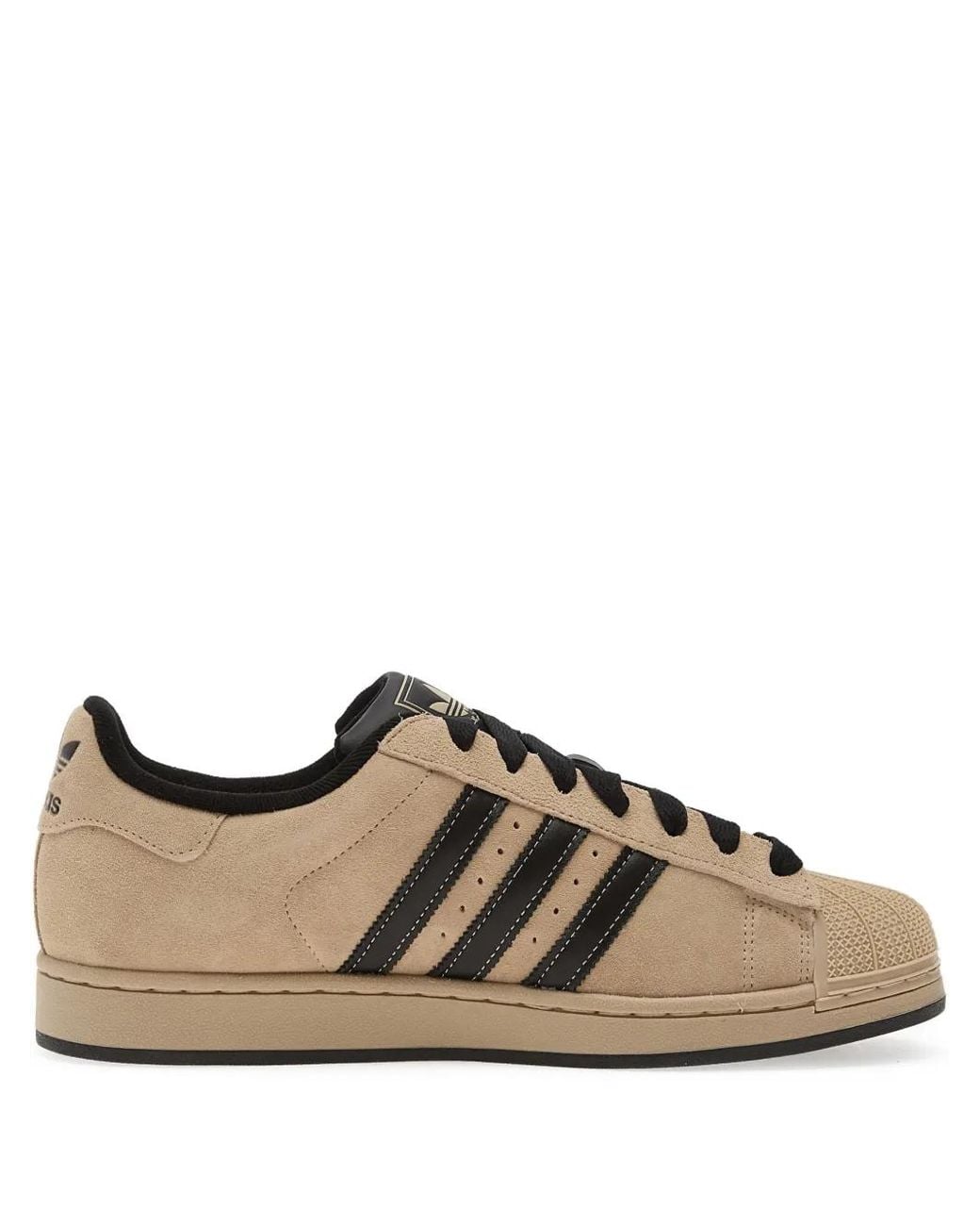 Adidas Brown Superstar Ii Three-Stripe Sneakers