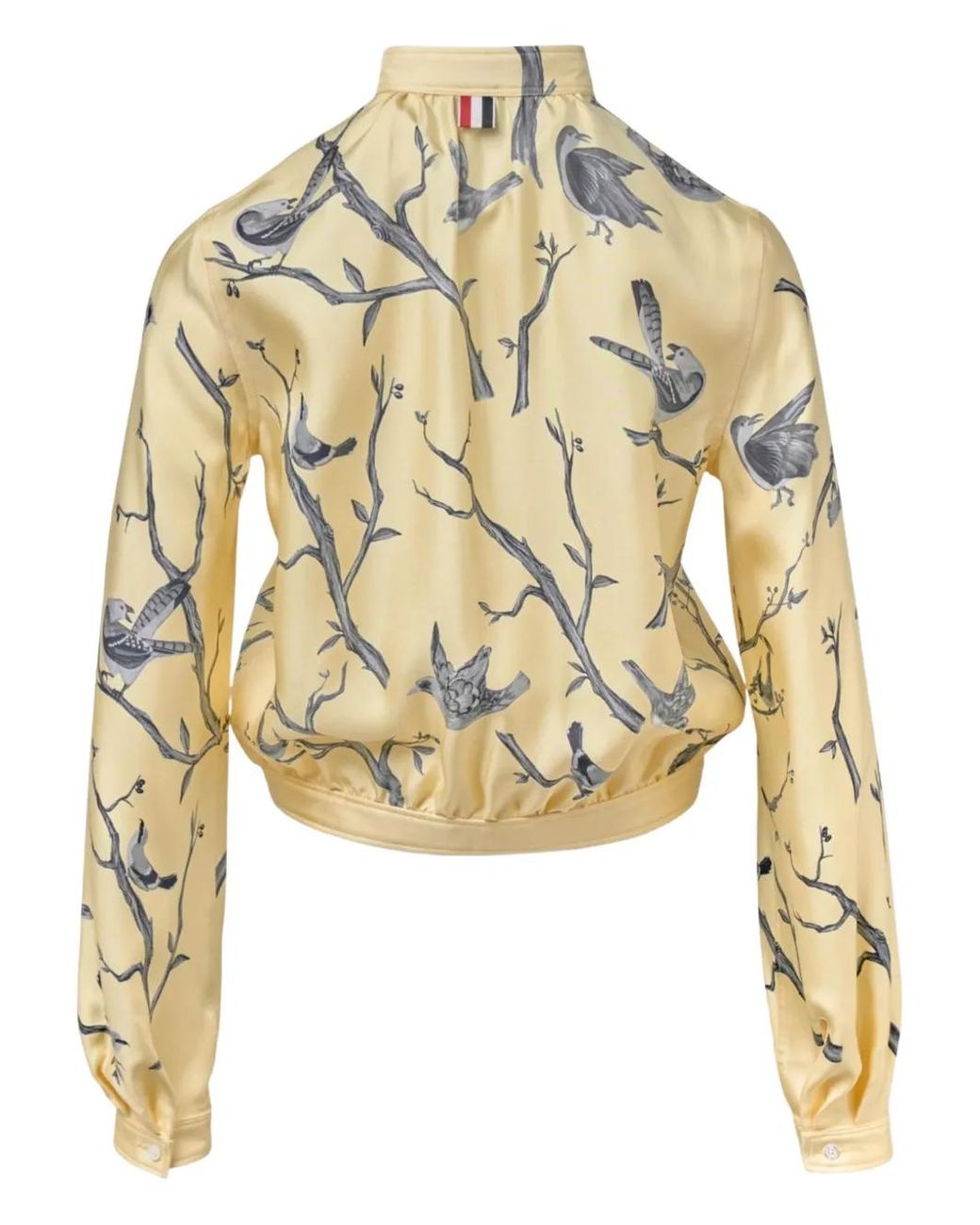 Thom Browne Metallic Bird Print Top