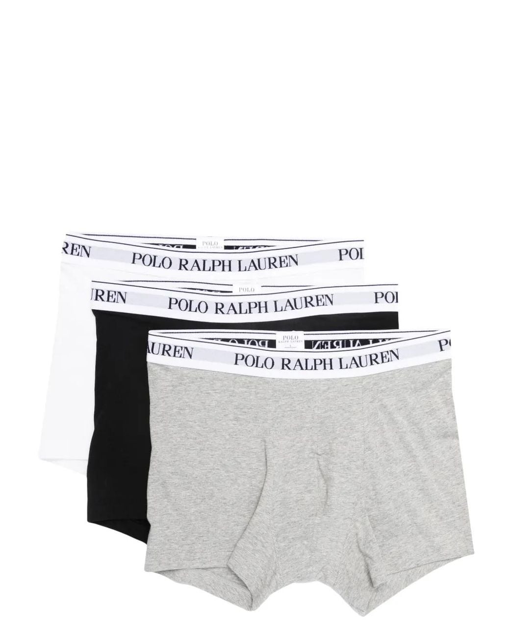 Polo Ralph Lauren White Cotton Briefs With Logo Waistband (3-Pack) for men