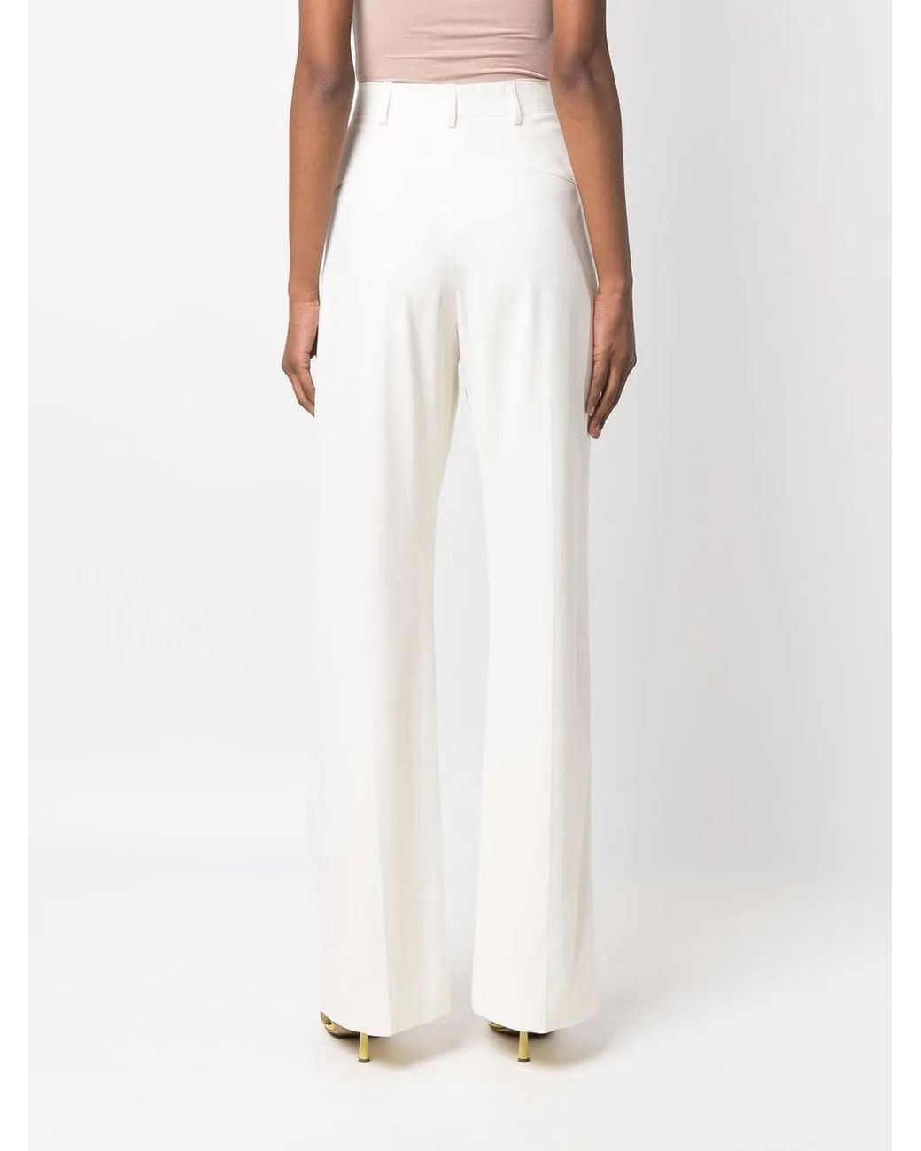 Jacquemus White Wide Leg Pants