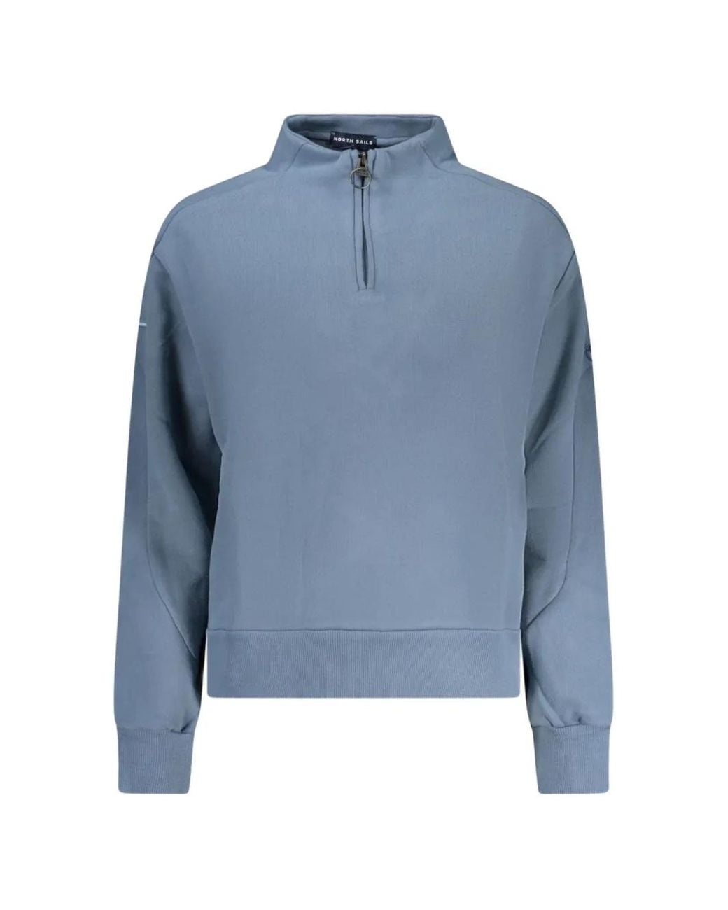 North Sails Blue Quarter-Zip Cotton Sweater
