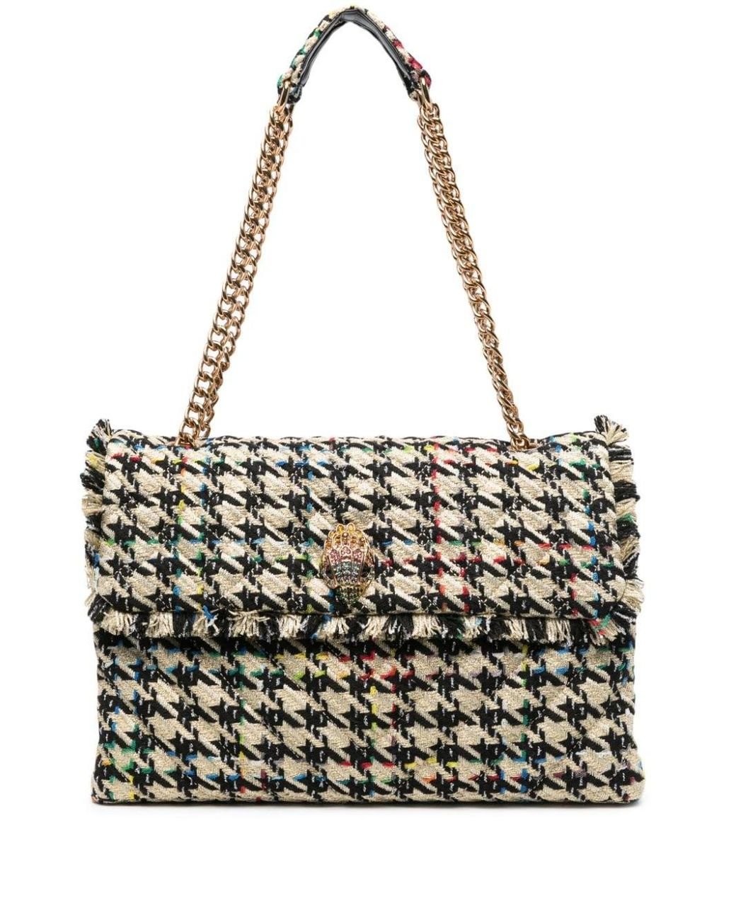 Kurt Geiger Kensington Xxl Tweed Bag in Metallic Lyst