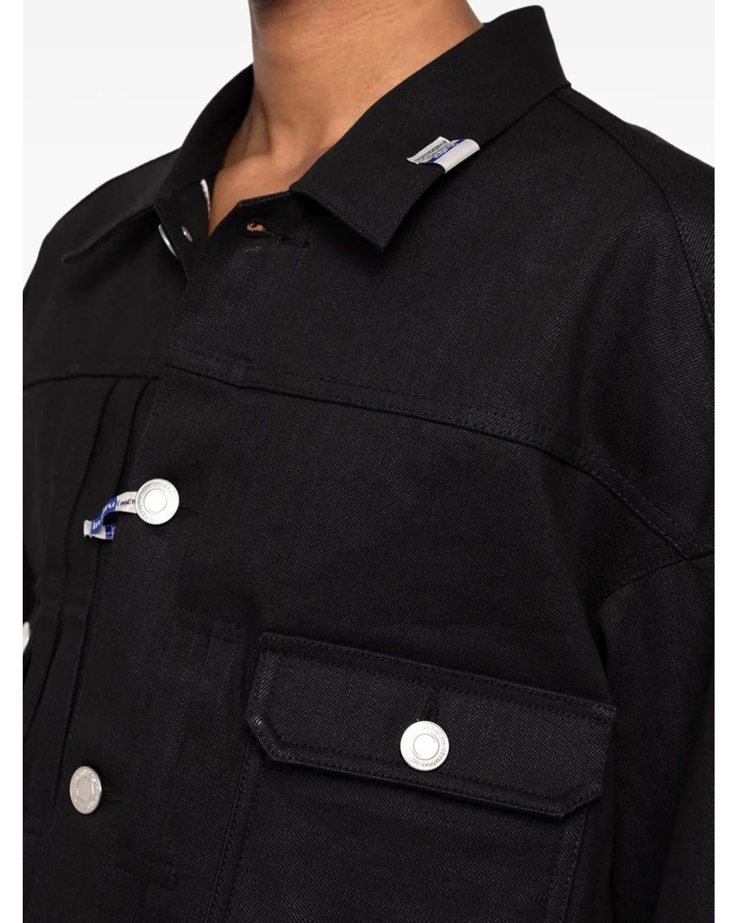 in・stru(men-tal) Black Selvedge Denim Jacket for men