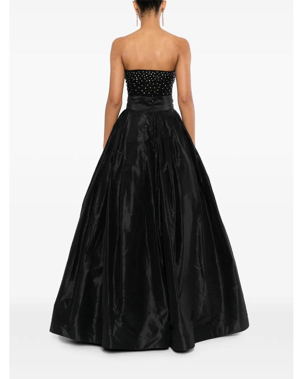 Naeem Khan Black Taffeta Ball Skirt