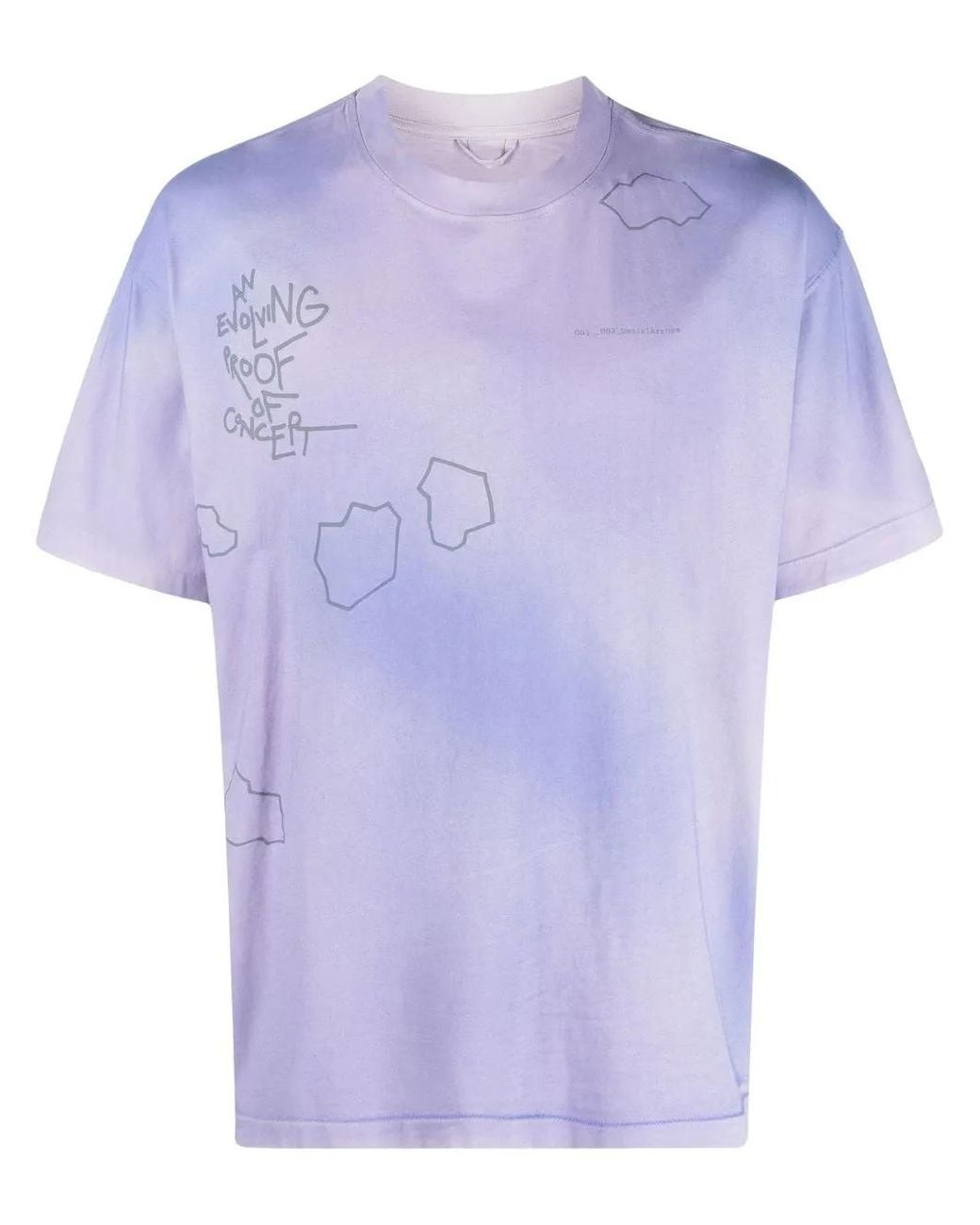 Objects IV Life Purple Graphic-Print Faded T-Shirt for men