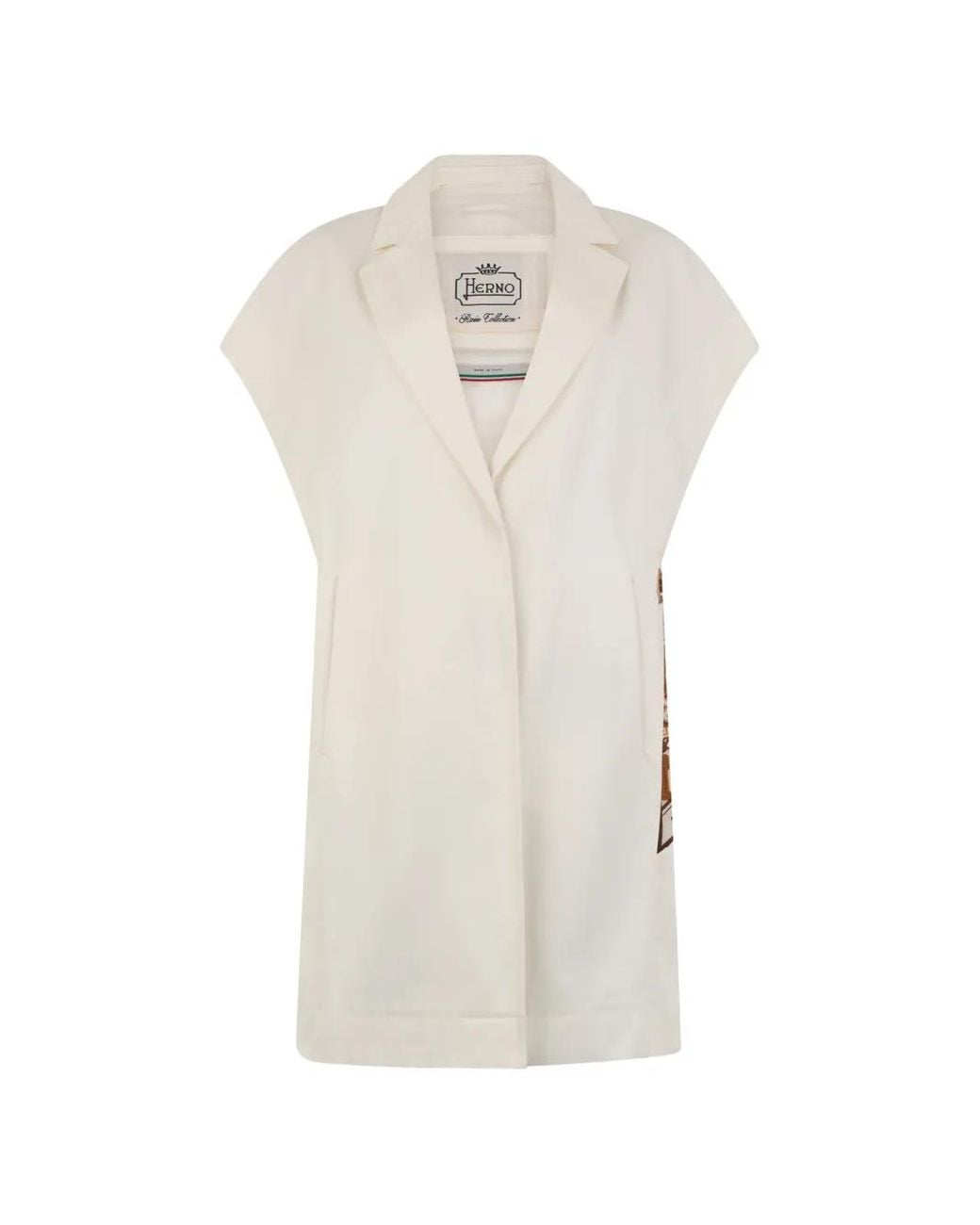 Herno White Sleeveless Gilet
