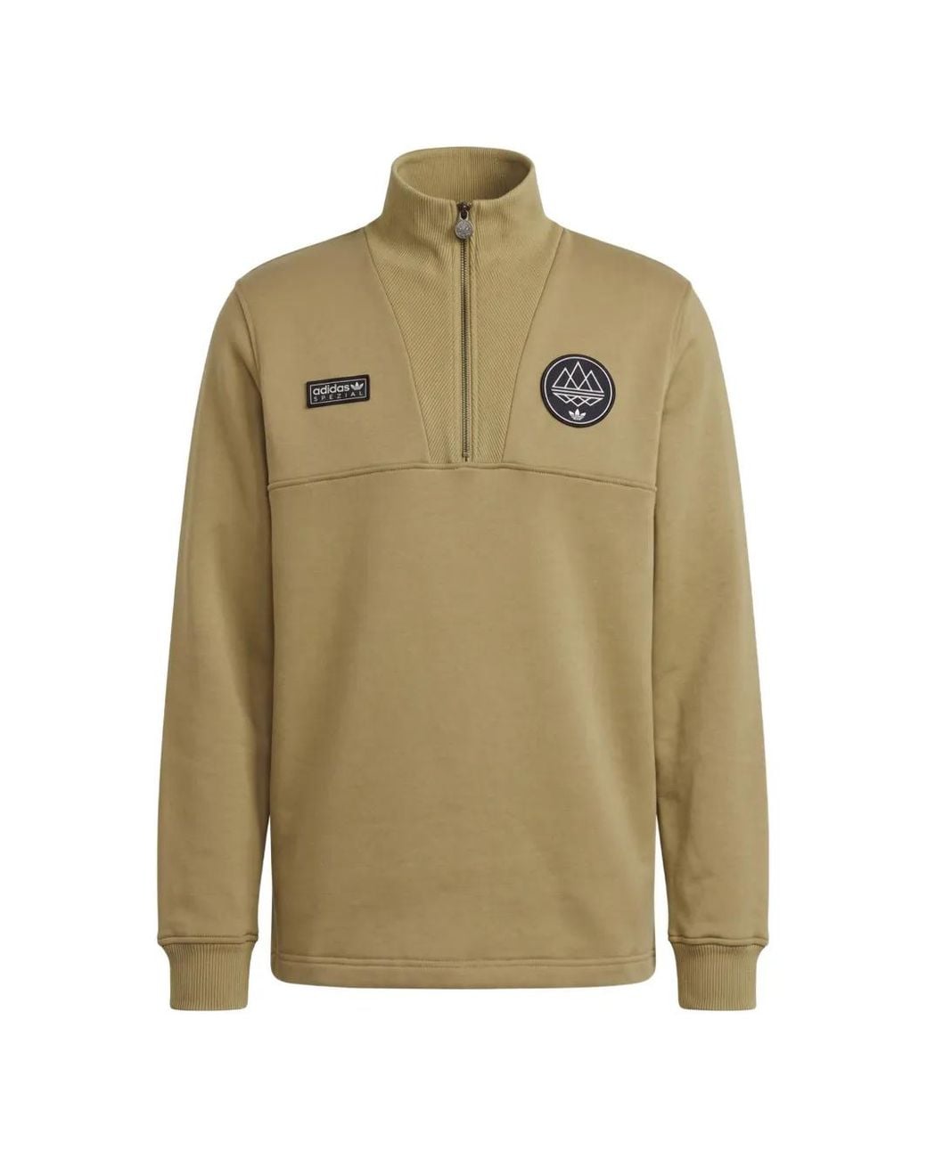 Adidas Green Spezial Quarter-Zip Sweater for men