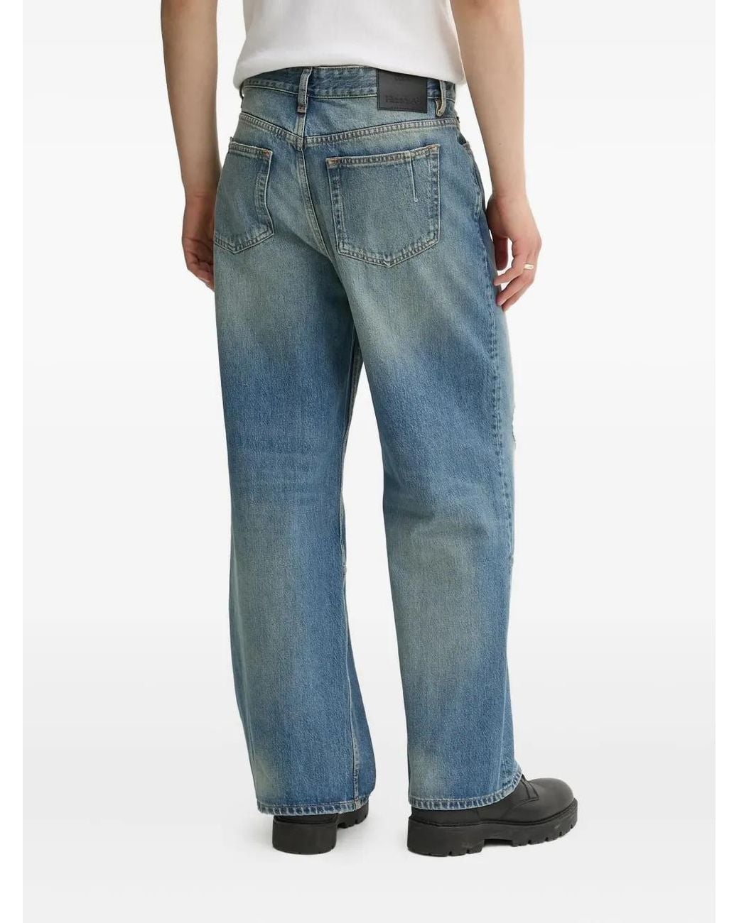 Won Hundred Blue Distressed Jeans for men