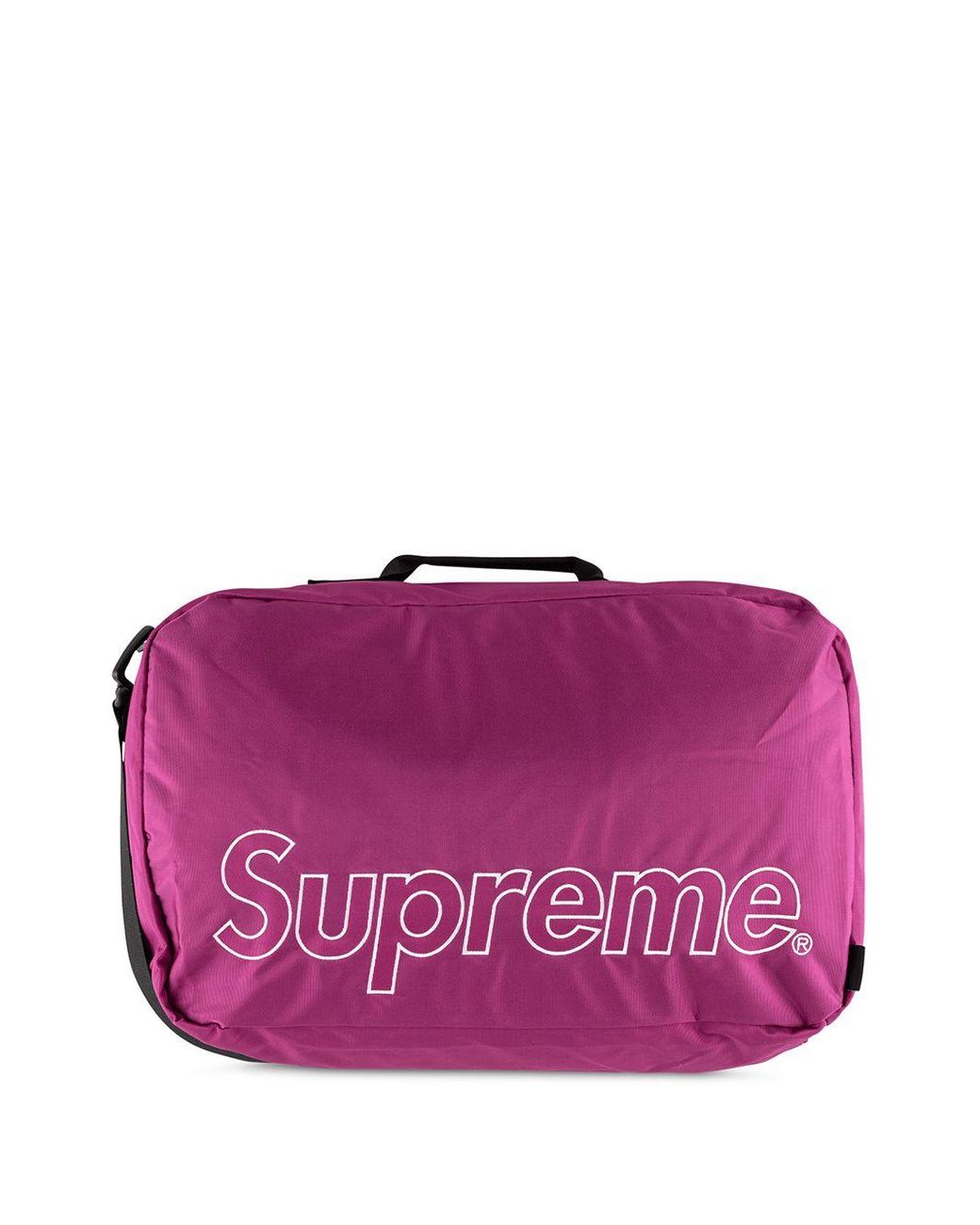 Supreme Logo Duffle Bag in Pink | Lyst