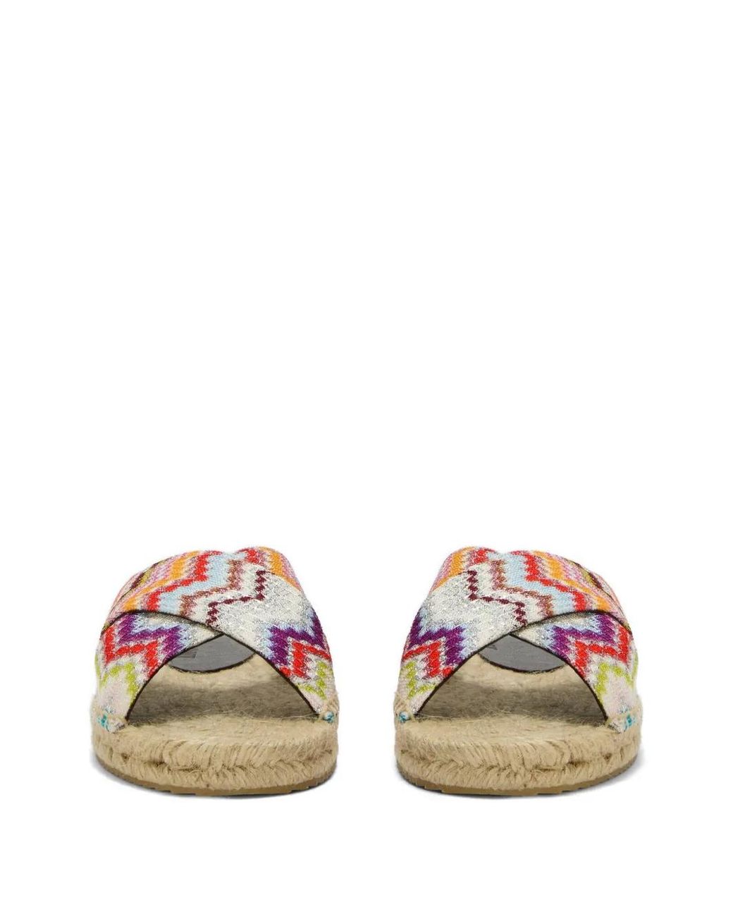 Missoni Brown Zigzag-Patterned Espadrilles