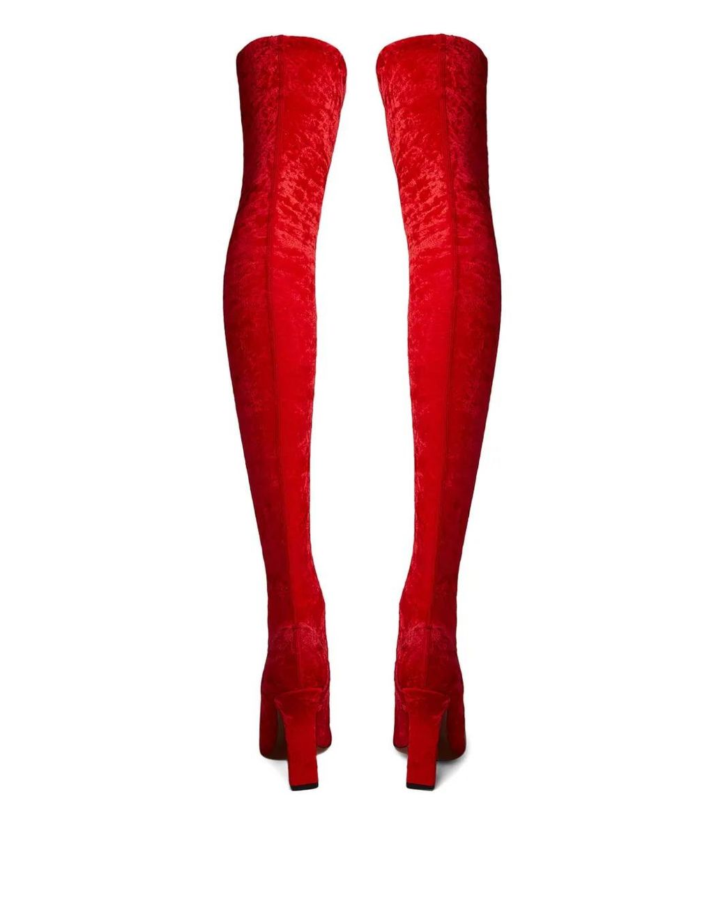 Vetements Red Knee-High Boots