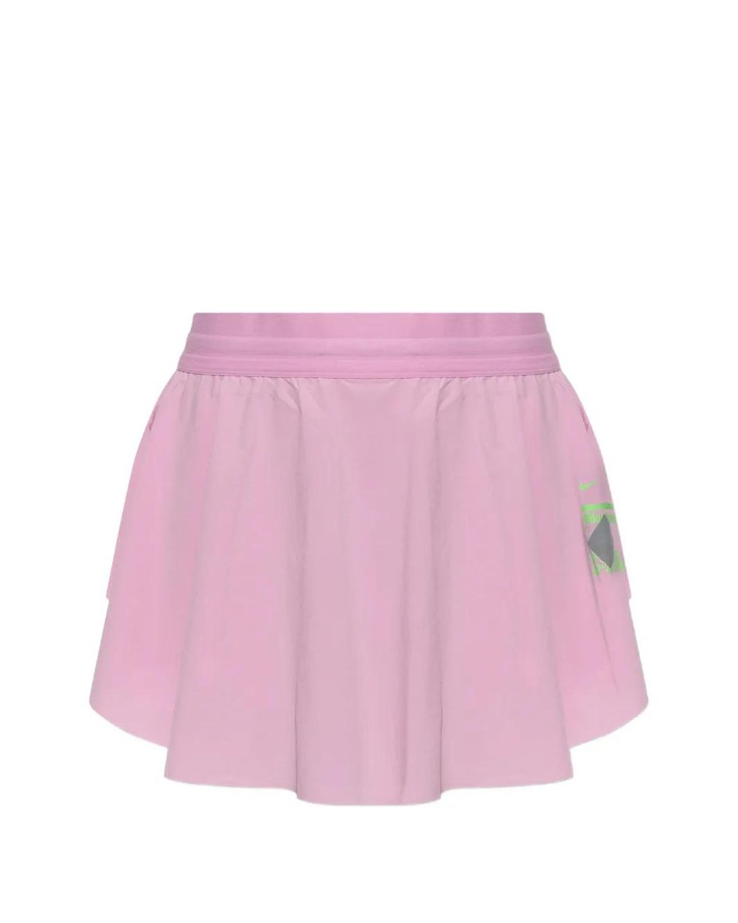 Nike Pink Dri-Fit Logo-Print Skort