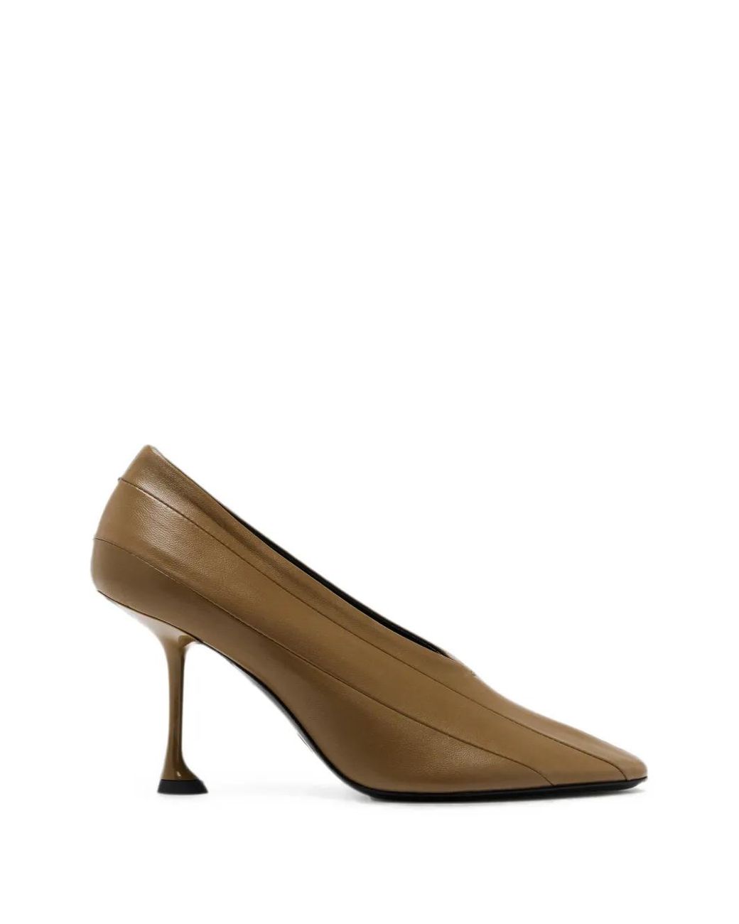 Proenza Schouler Brown Tee 85 Pieced Pumps
