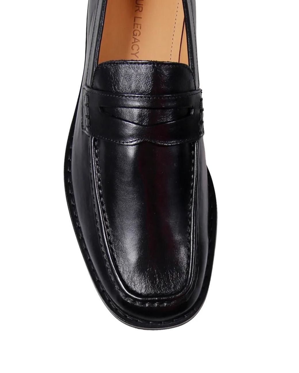 Our Legacy Black Light Calf Leather Loafers for men