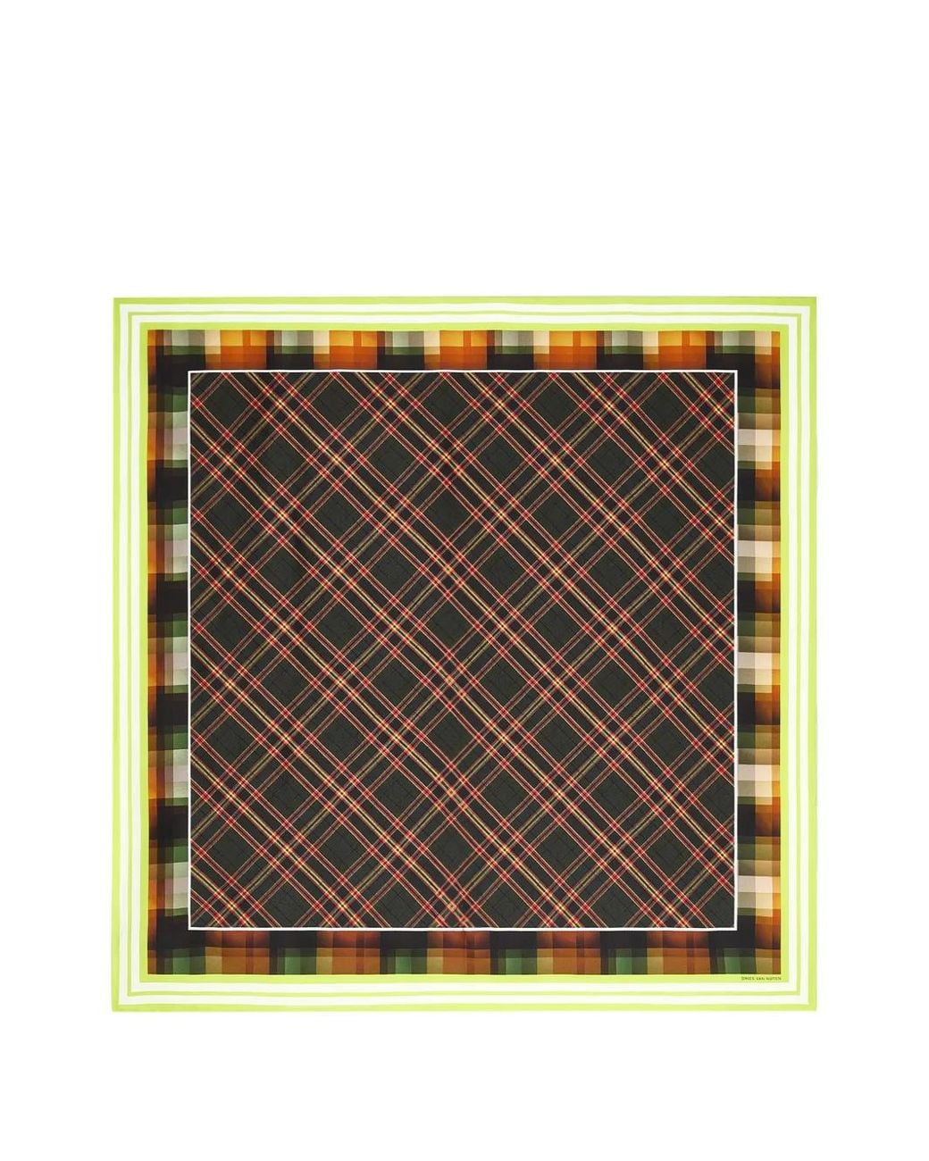 Dries Van Noten Black Foulard En Soie