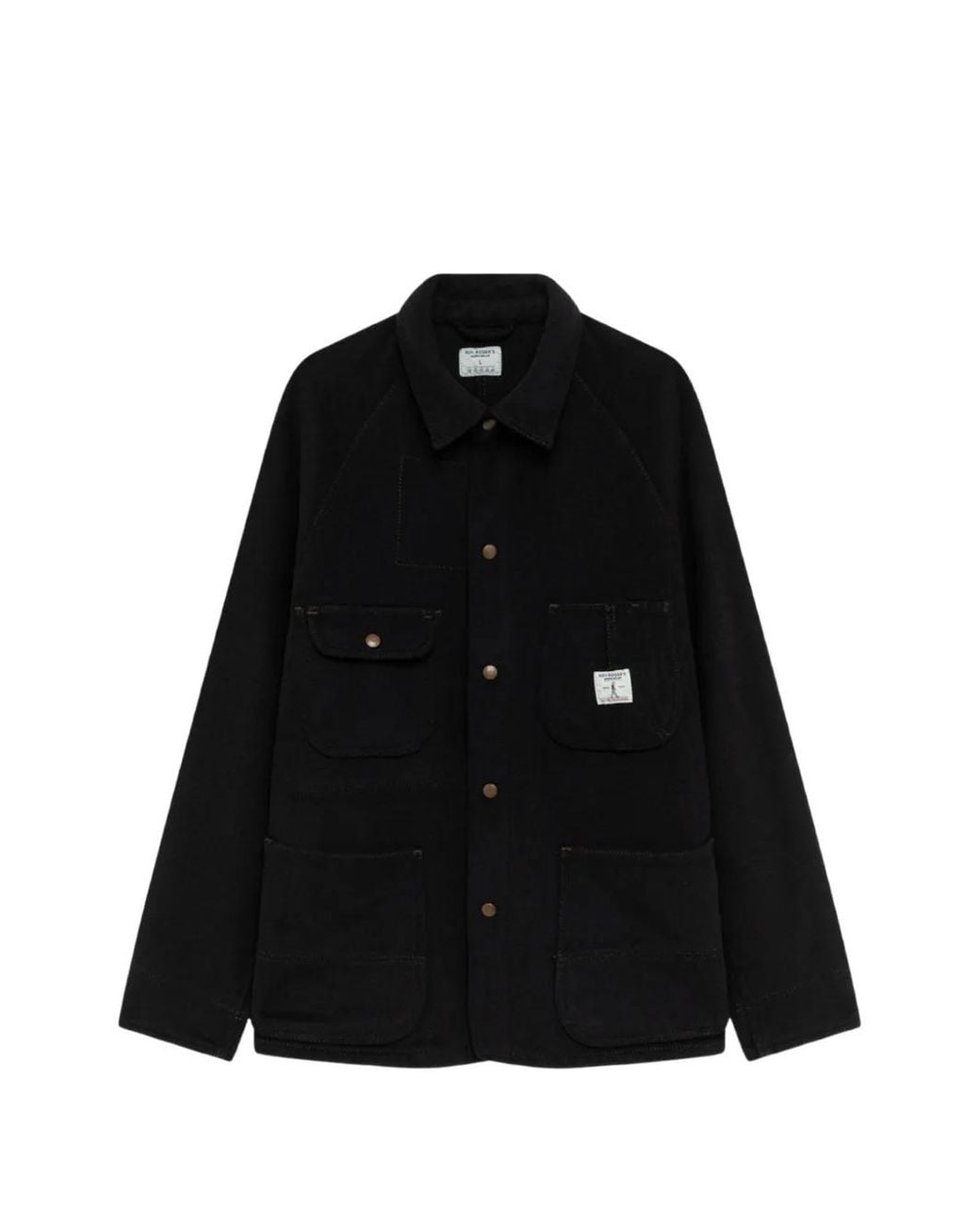 Roy Rogers Black Chore Melton Jacket for men