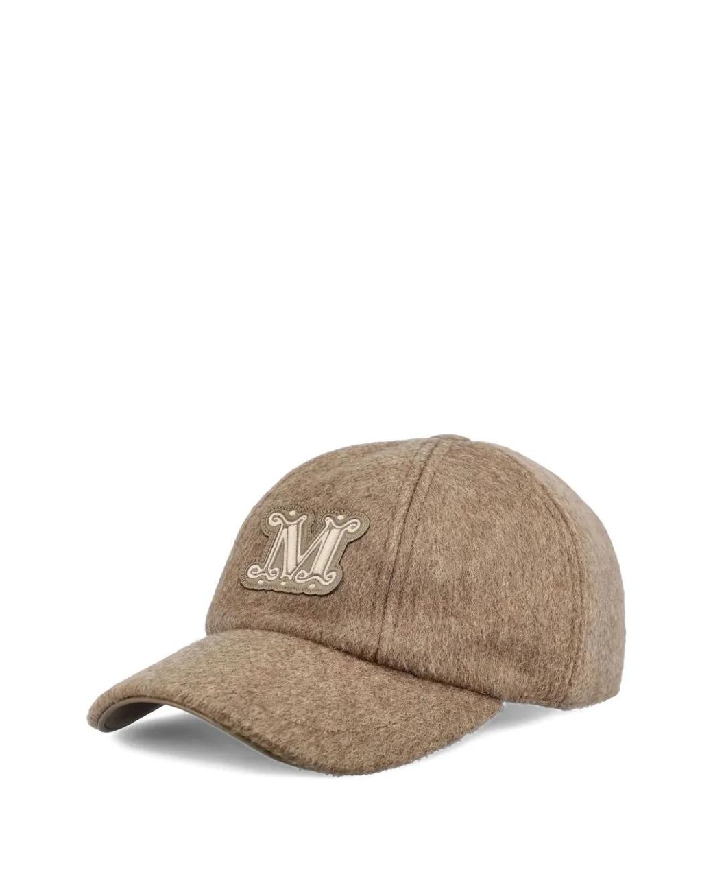 Max Mara Natural Logo-Plaque Cashmere Cap