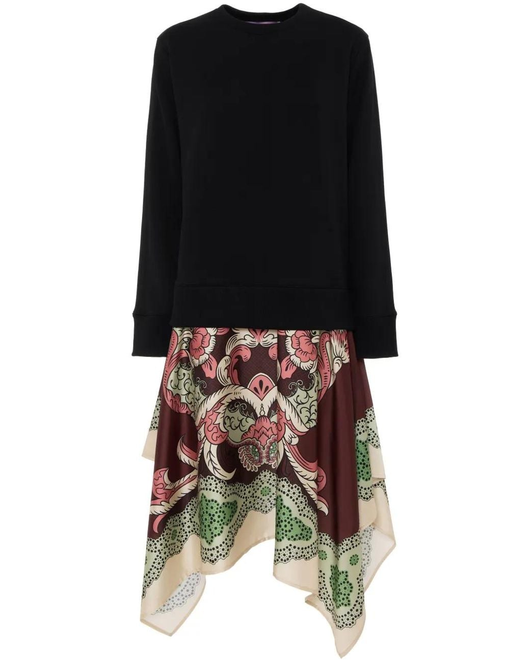 LaDoubleJ Black Sporty Foulard Dress