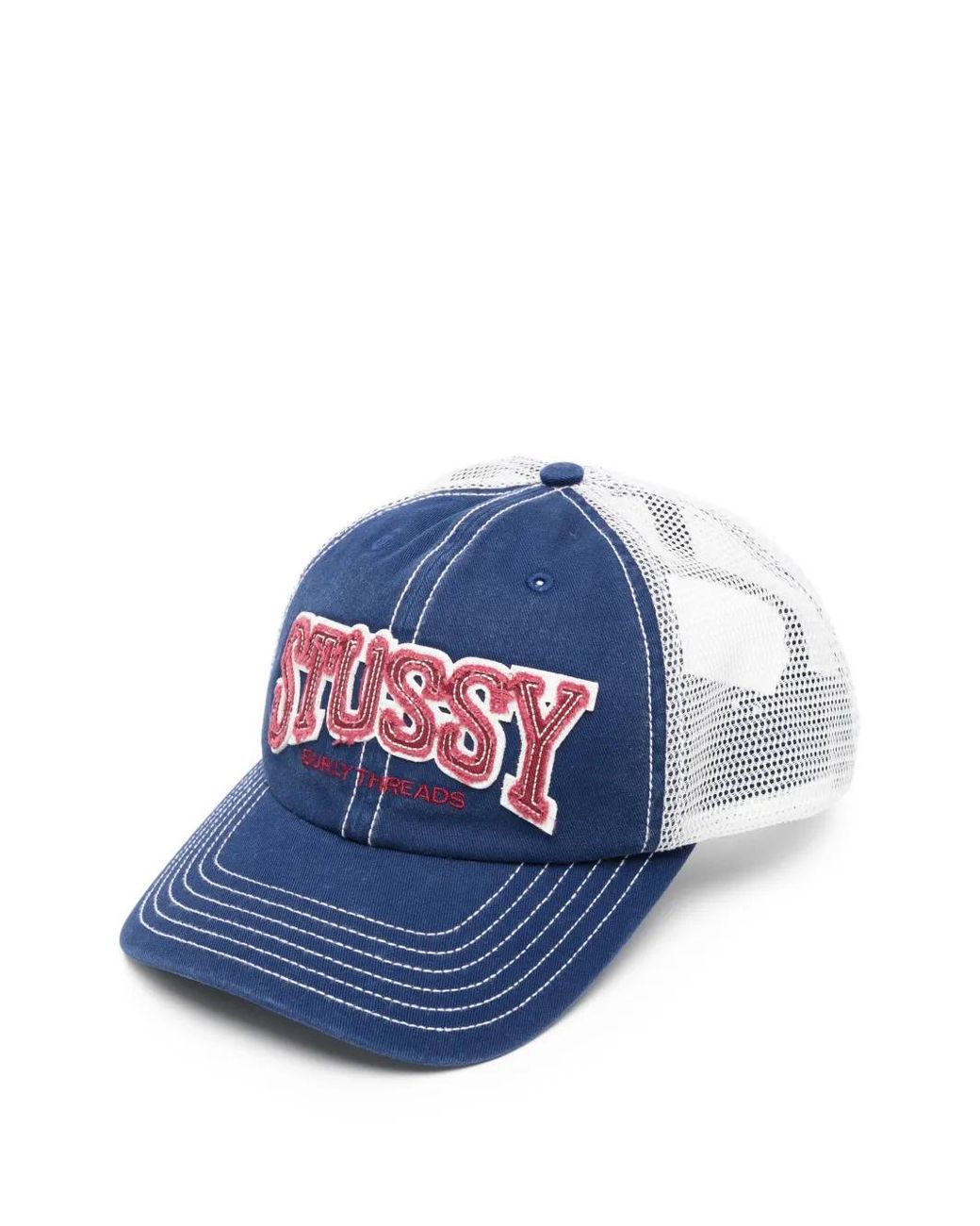 メンズ Stussy Md Burly Threads キャップ ブルー | Lyst