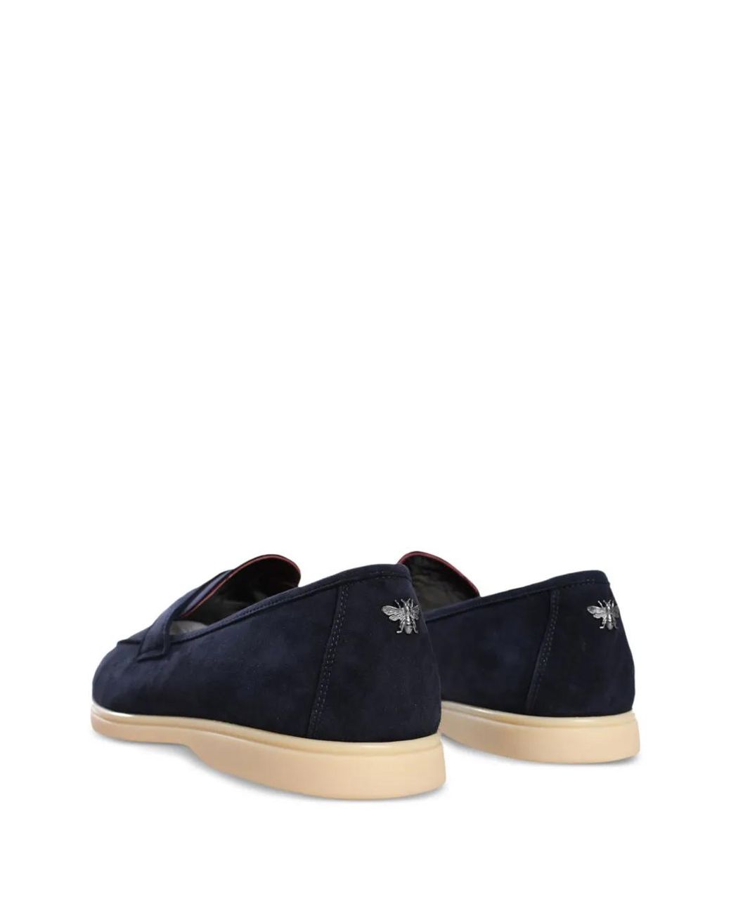 Bougeotte Blue Logo-Appliqué Detailing Loafers for men