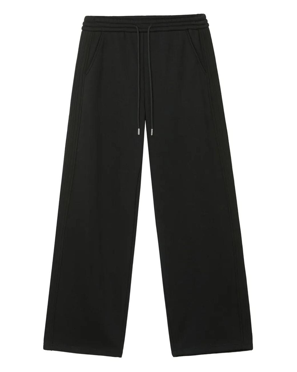 B+ AB Black Drawstring-Fastening Track Pants