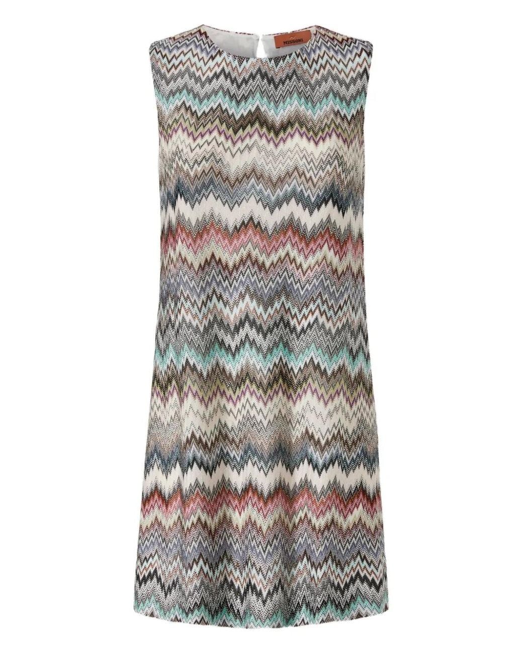 Missoni Gray Sleeveless Mini Dress