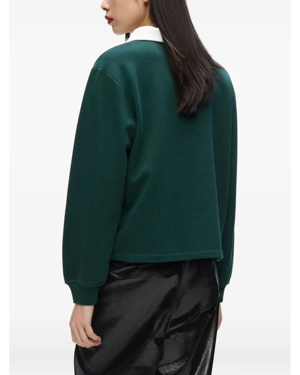 Karl Lagerfeld Green Signature Polo Sweatshirt