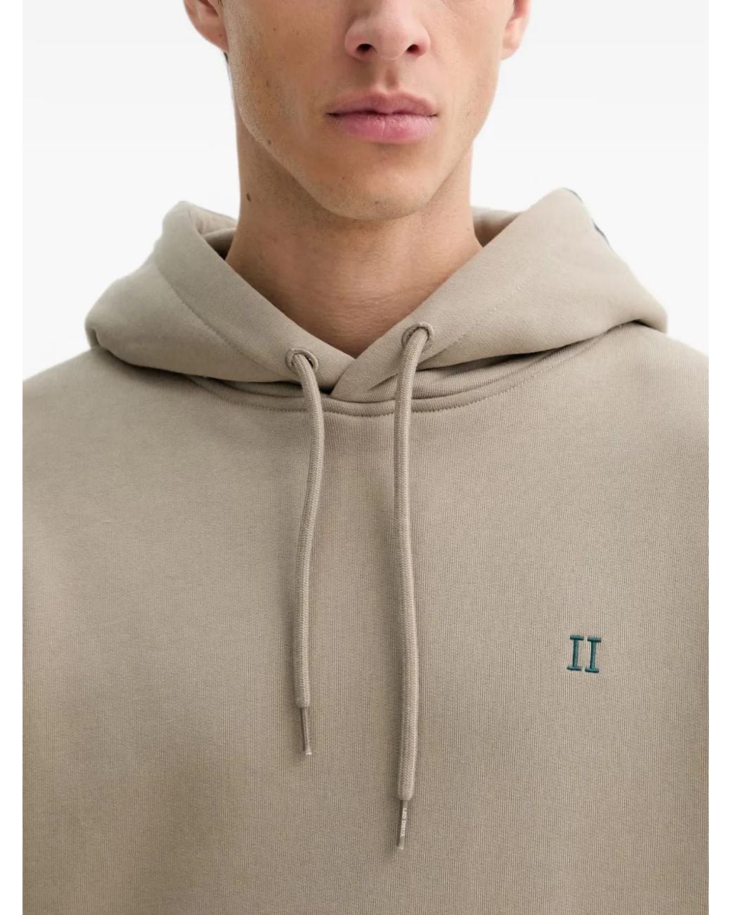 Les Deux Natural Hoodie Norregaard À Logo Brodé for men