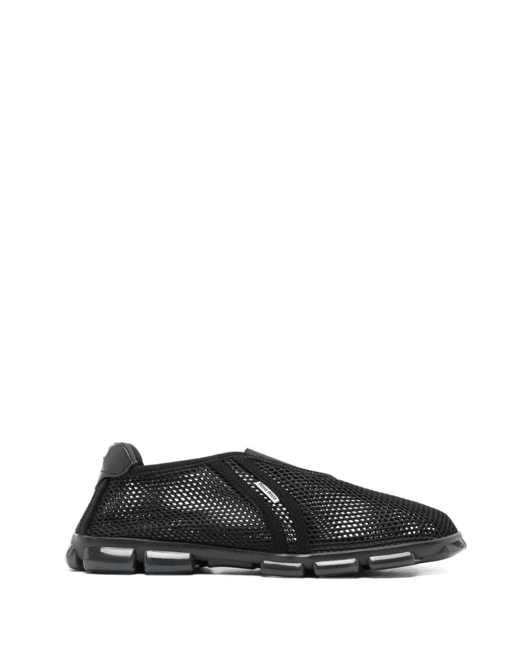 Miu Miu Black Mesh Sneakers