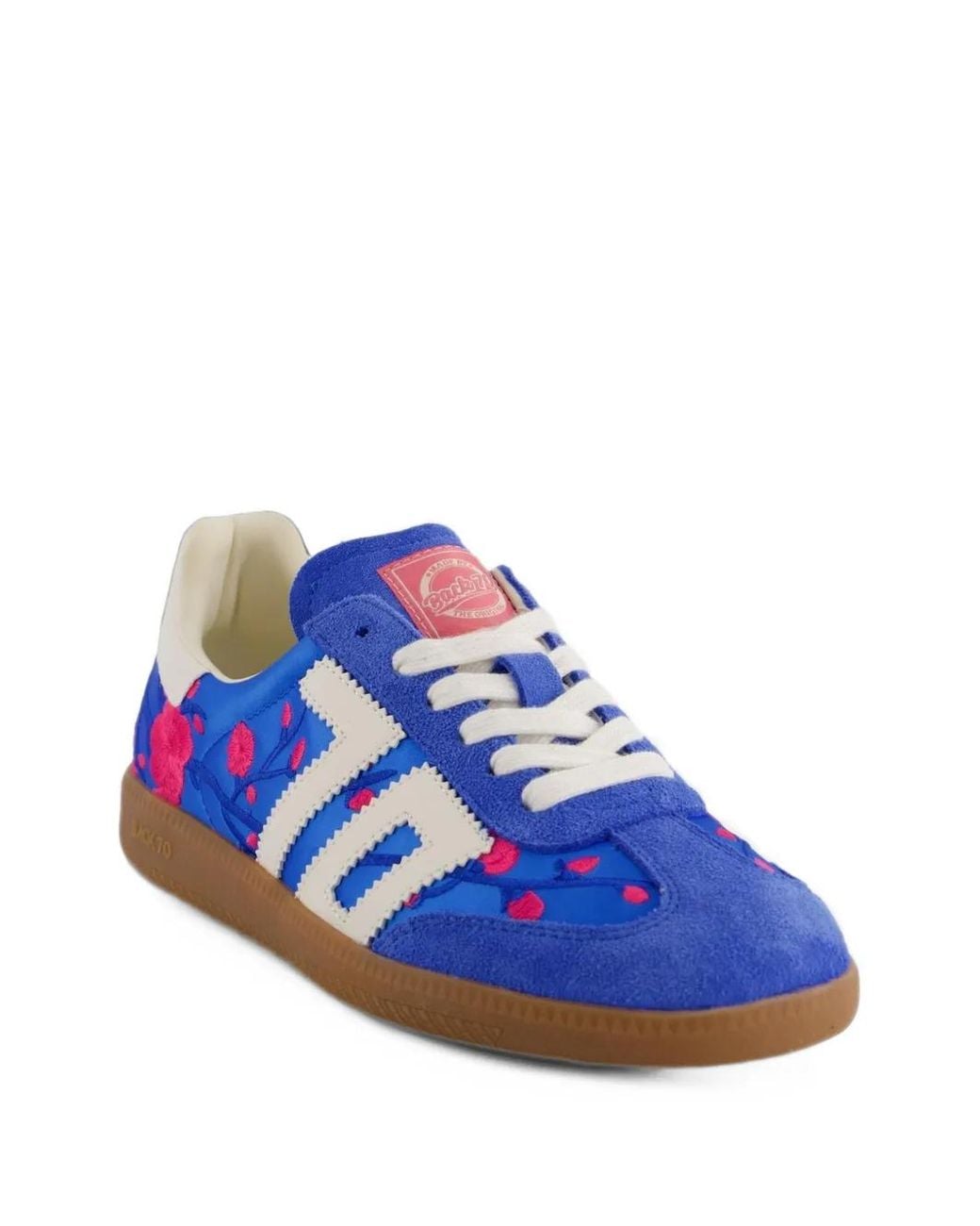 Back 70 Blue Ghost Floral-Embroidered Sneakers
