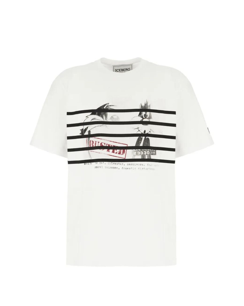 Iceberg White Cotton T-Shirt for men