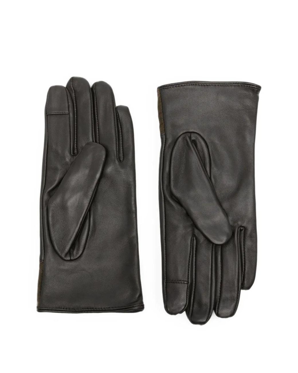 Barbour Black Rudson Patchwork Leatgloves