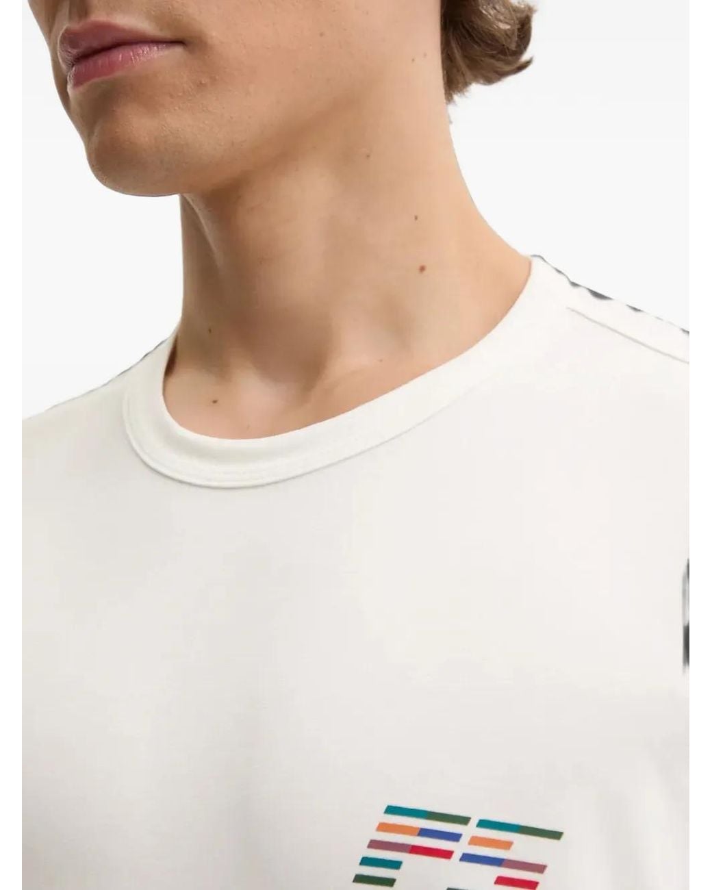 Paul Smith White Crew-Neck T-Shirt for men
