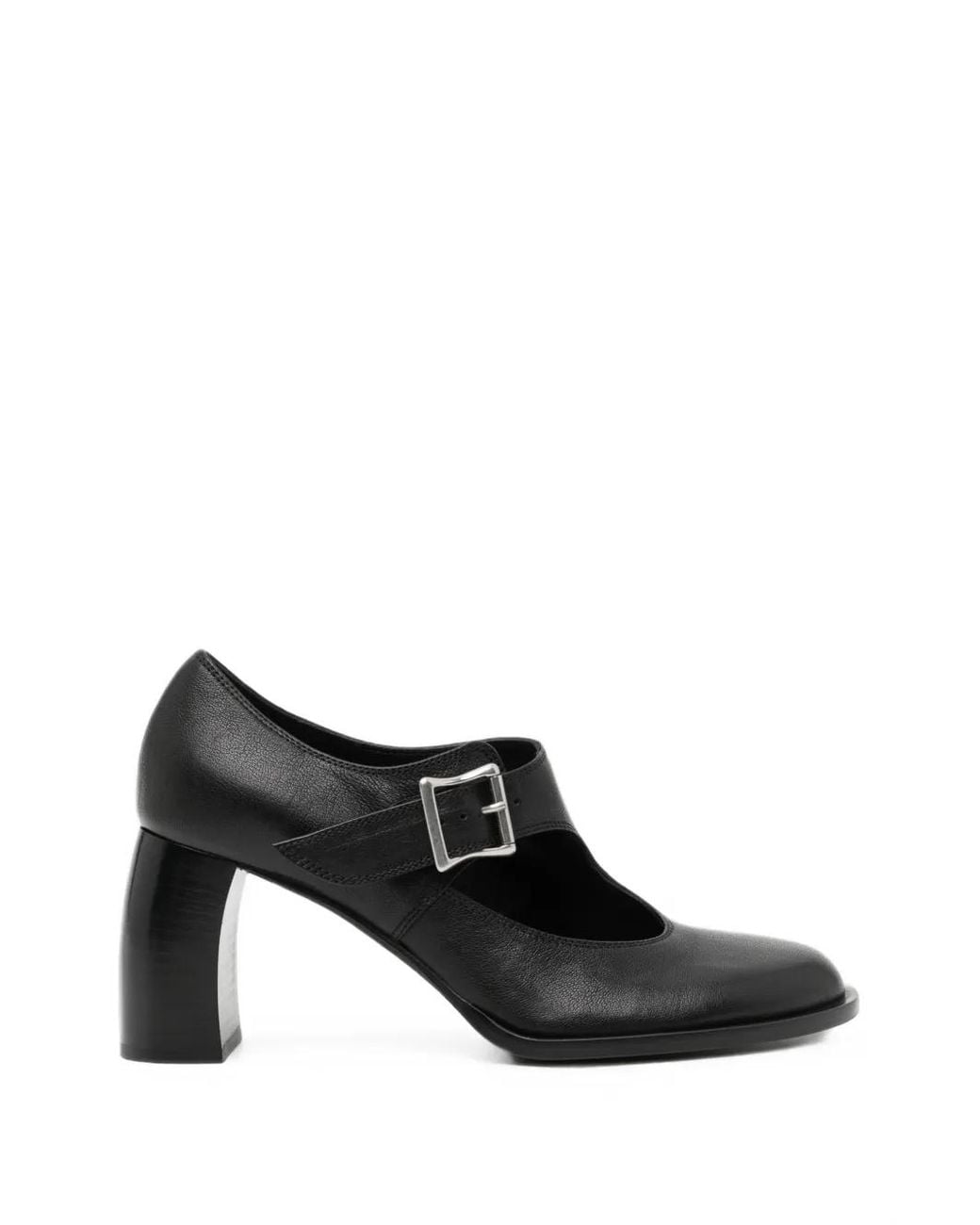 Ann Demeulemeester Black 80Mm Buckle-Fastening Leather Pumps